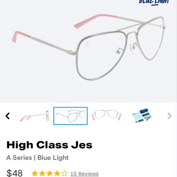 Blenders Blue Light Glasses, High Class Jes.  In new condition! - Picture 1 of 3